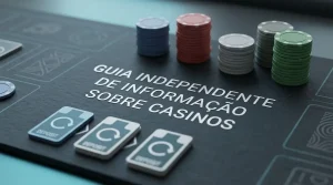 Fichas de casino e símbolos abstratos de free spins organizados como material editorial